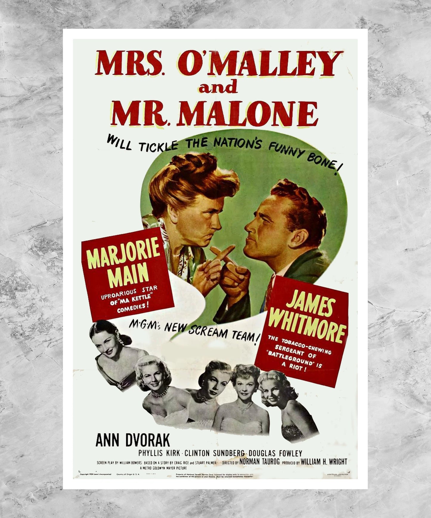 Mrs. O'Malley and Mr. Malone Poster