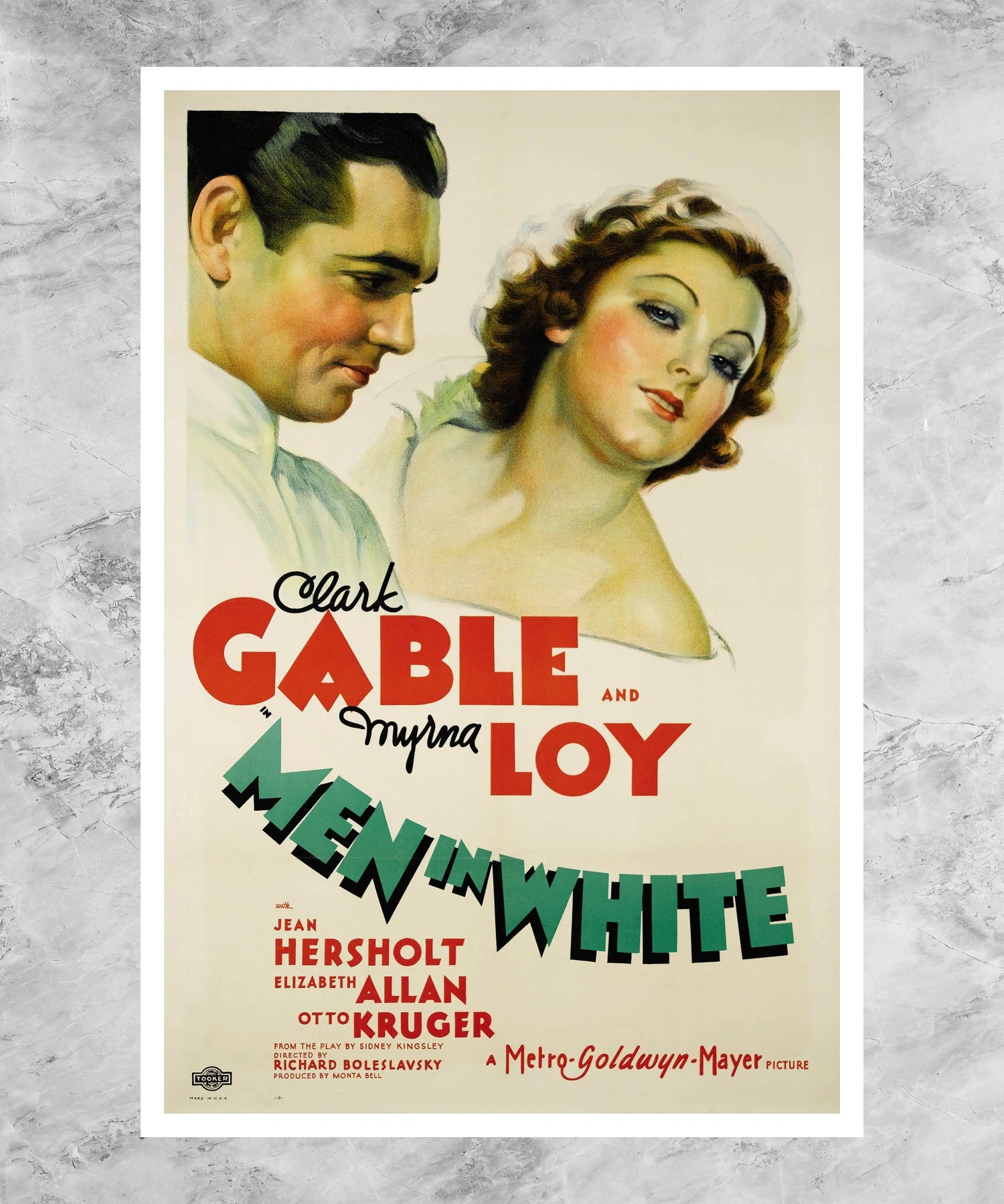 Men in White Poster