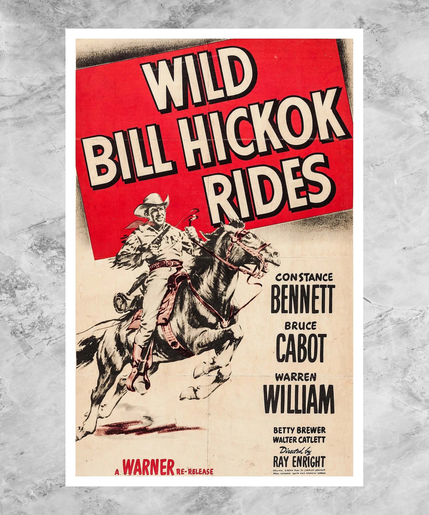 Wild Bill Hickok Rides Poster